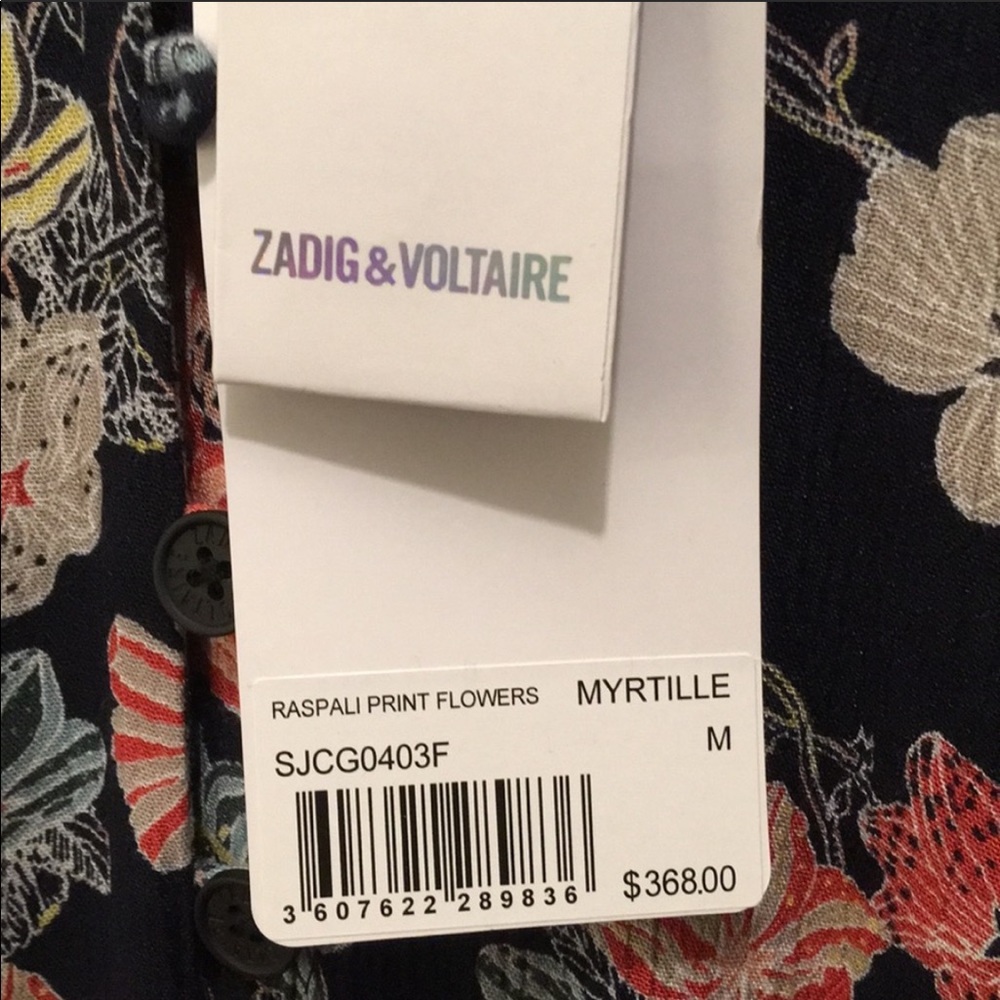 SOLD NEW Zadig & Voltaire Raspali Flowers Dress - Picture 2 of 14